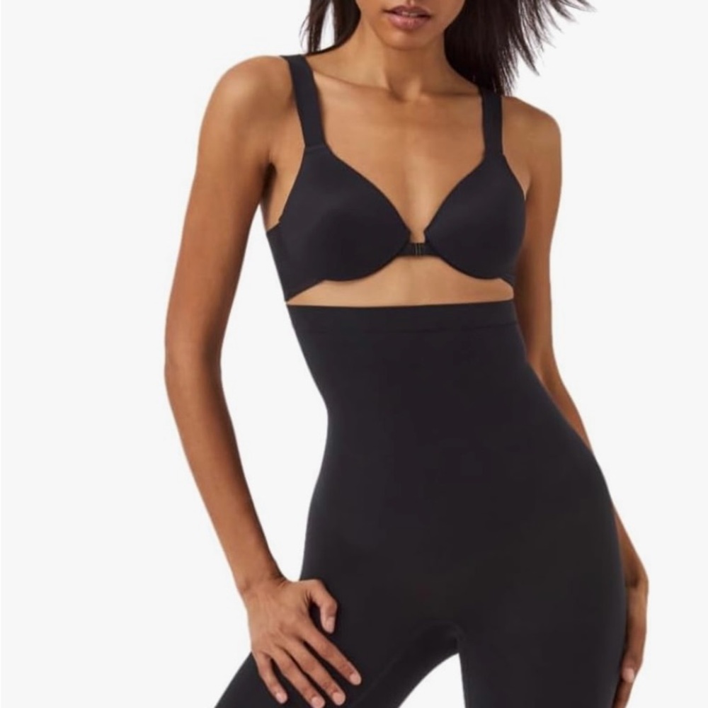 SPANX High Waist Mid Thigh Short Black - Open box $45 MSRP